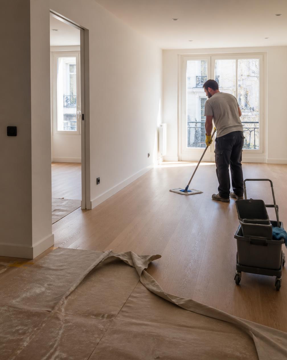 Limpieza fin de obra en una vivienda reformada por Re Crea en Valencia